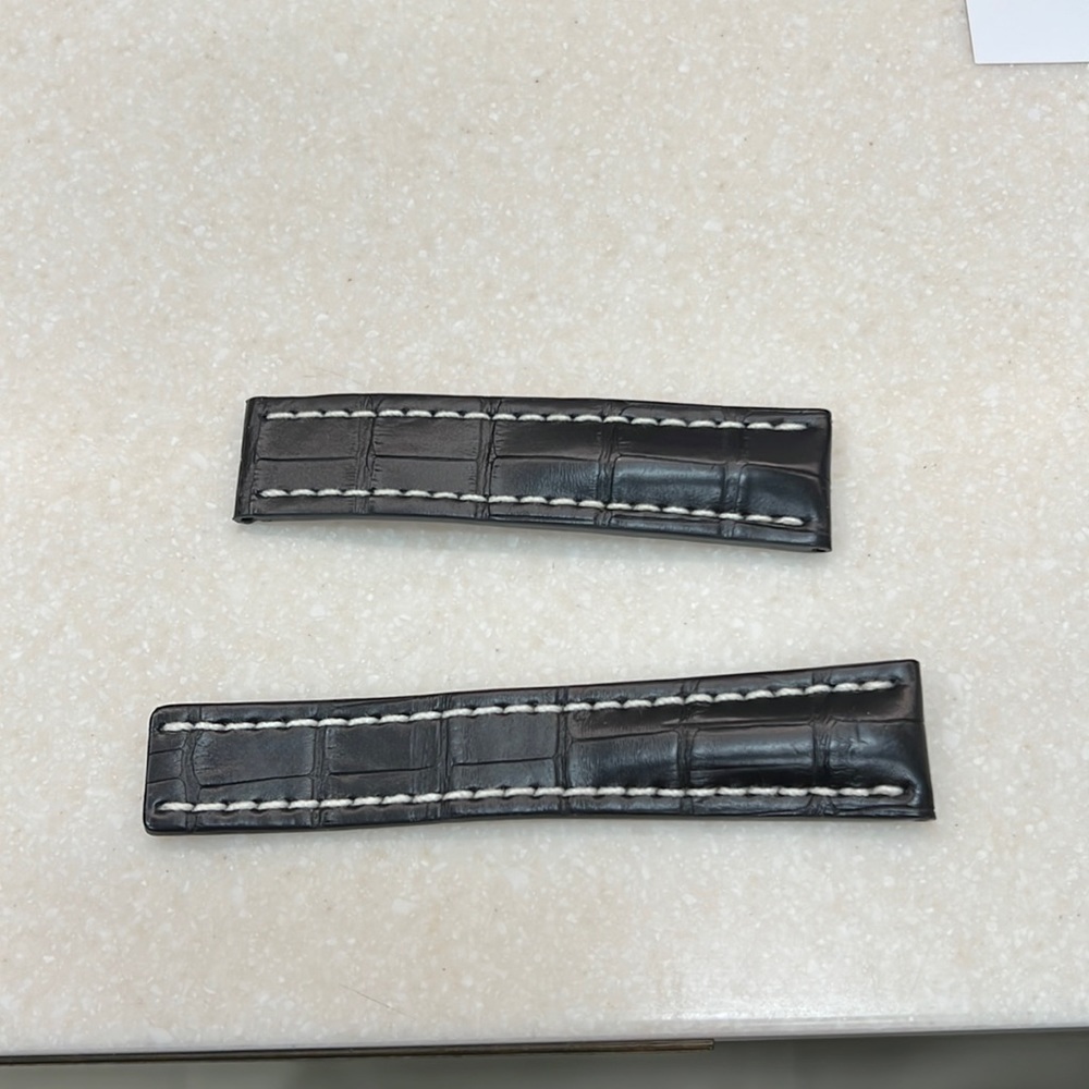Breitling Crocodile Black strap 22-20
